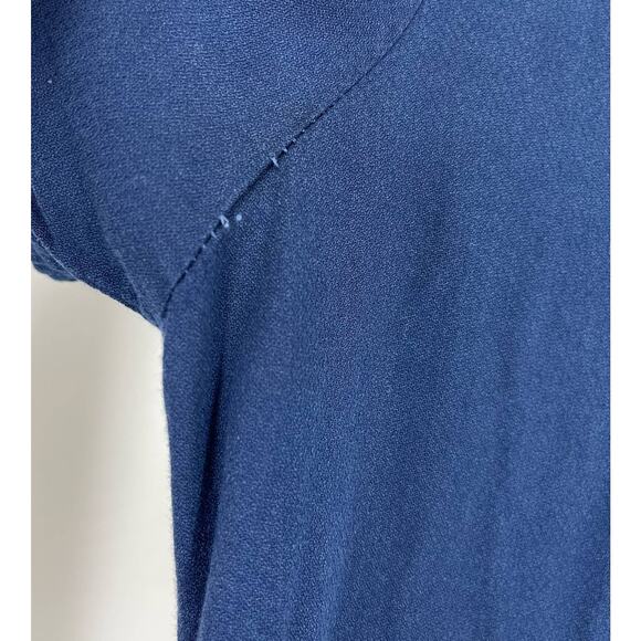 Splendid Blue Shirt Dress Women's Size Small Short Sleeves - Picture 7 of 9